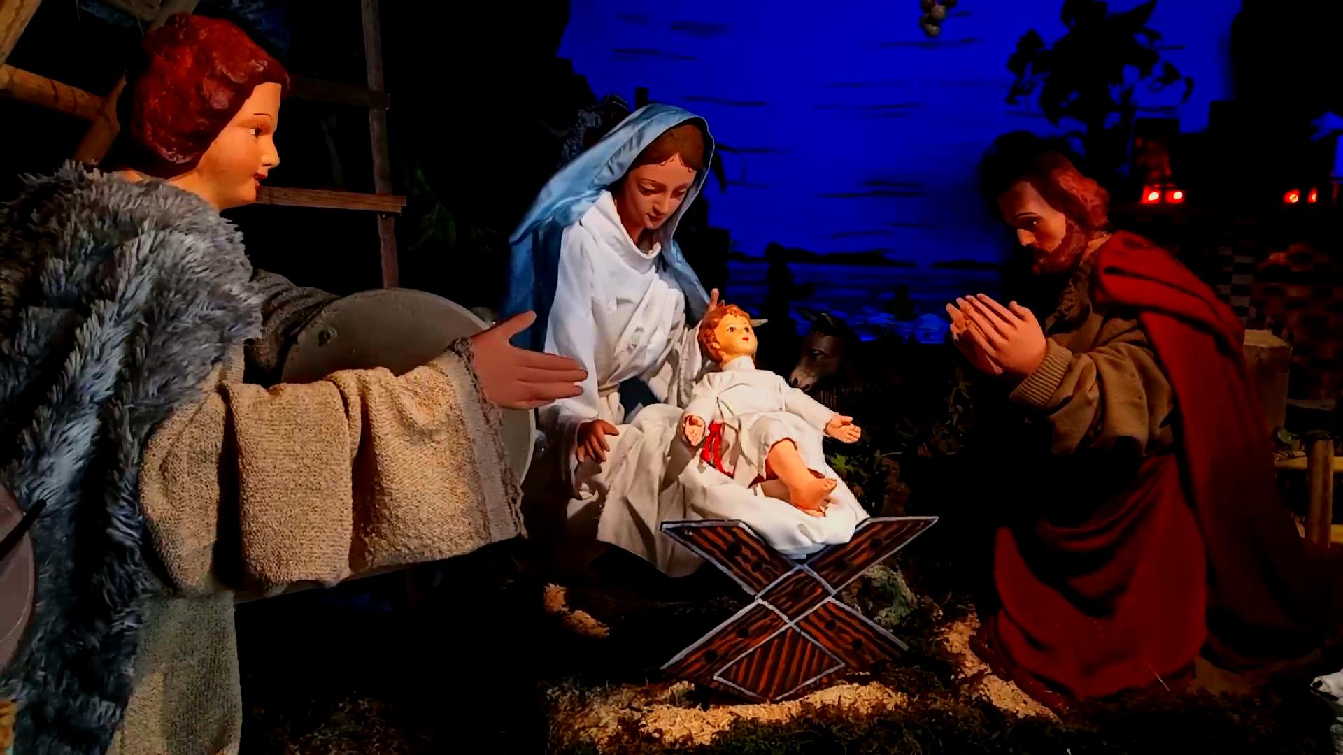 La nuova Natività del nuovo presepio animato di San Francesco a Meldola (FC) Opera di Davide Santandrea